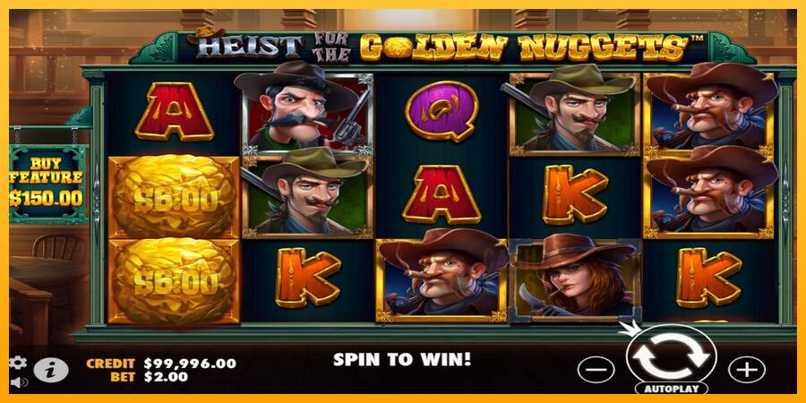 Heist for the Golden Nuggets macchina da gioco per soldi, immagine 2