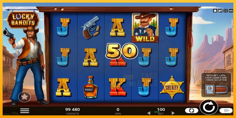 Lucky Bandits macchina da gioco per soldi, immagine 3