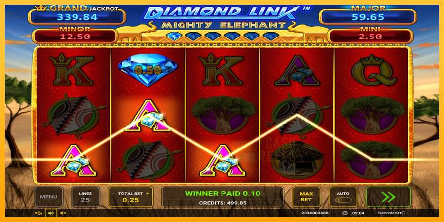 Diamond Link: Mighty Elephant macchina da gioco per soldi, immagine 2