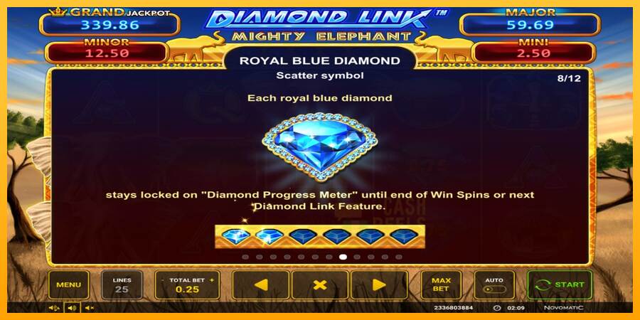 Diamond Link: Mighty Elephant macchina da gioco per soldi, immagine 6