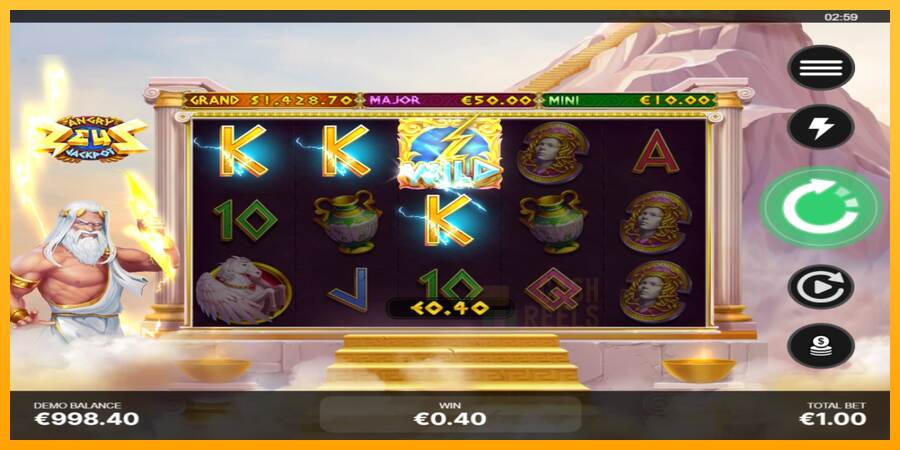 Angry Zeus Jackpot macchina da gioco per soldi, immagine 3