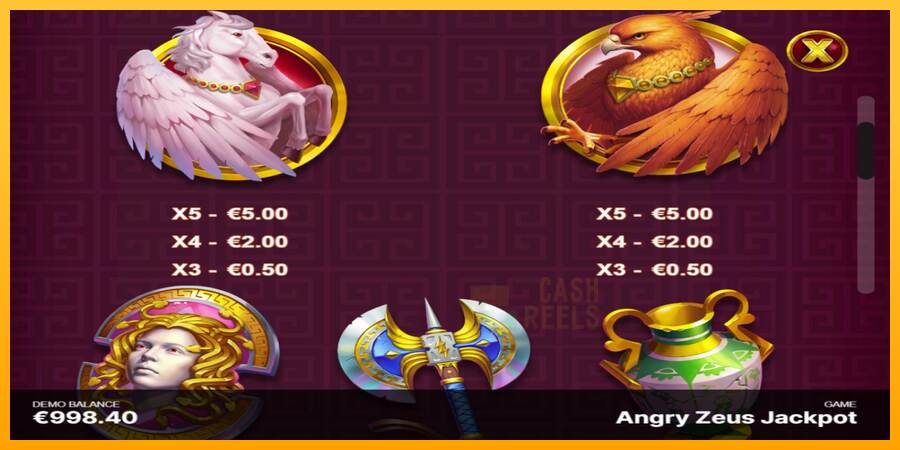 Angry Zeus Jackpot macchina da gioco per soldi, immagine 5