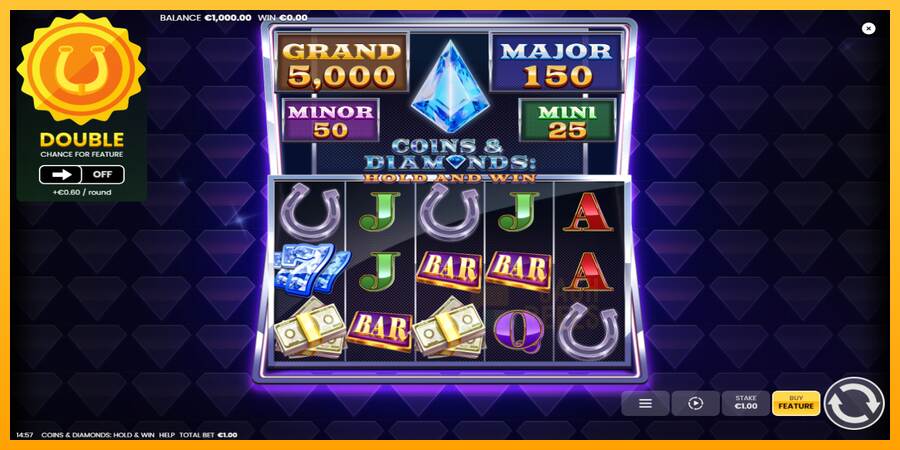 Coins & Diamonds: Hold and Win macchina da gioco per soldi, immagine 2