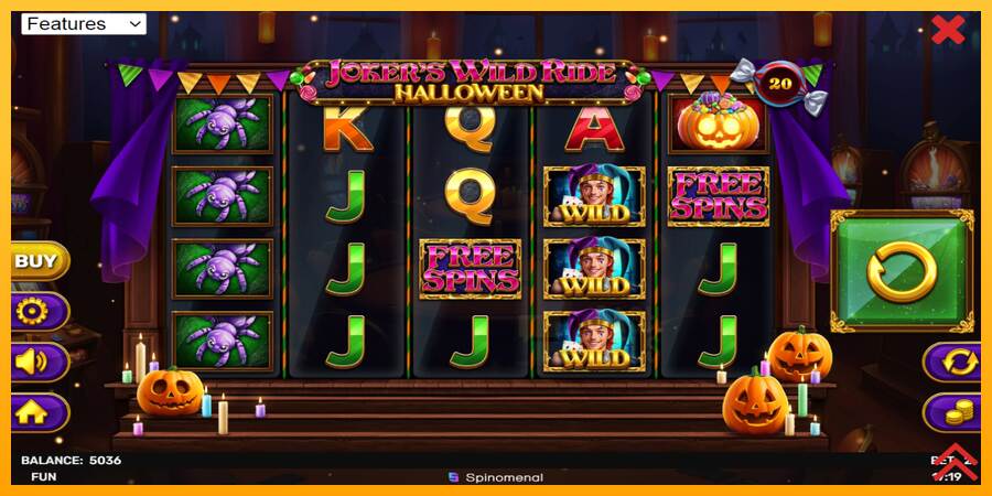 Jokers Wild Ride Halloween macchina da gioco per soldi, immagine 2