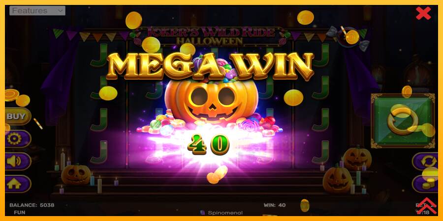 Jokers Wild Ride Halloween macchina da gioco per soldi, immagine 3