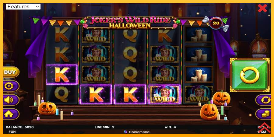 Jokers Wild Ride Halloween macchina da gioco per soldi, immagine 4