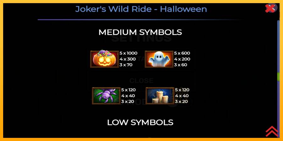 Jokers Wild Ride Halloween macchina da gioco per soldi, immagine 5