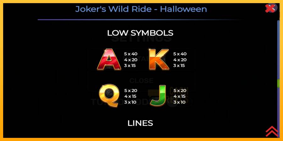 Jokers Wild Ride Halloween macchina da gioco per soldi, immagine 6