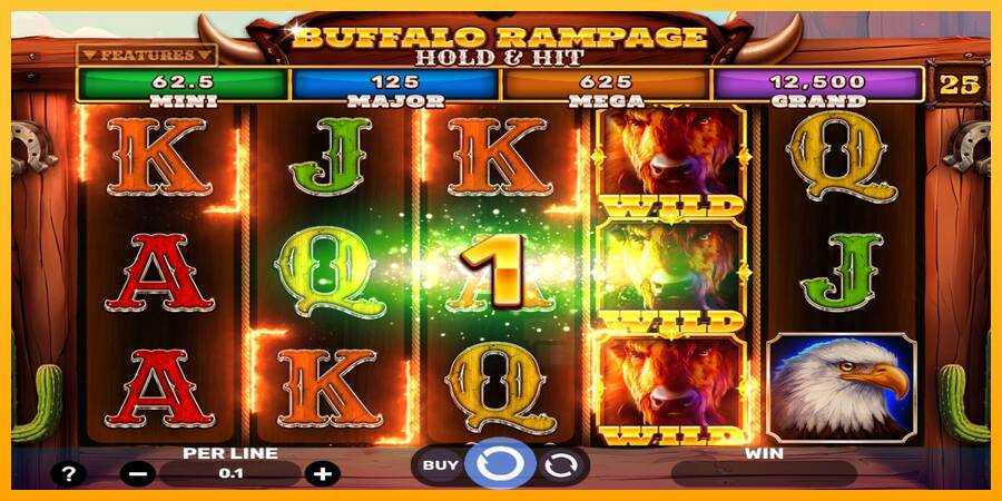 Buffalo Rampage Hold & Hit macchina da gioco per soldi, immagine 3