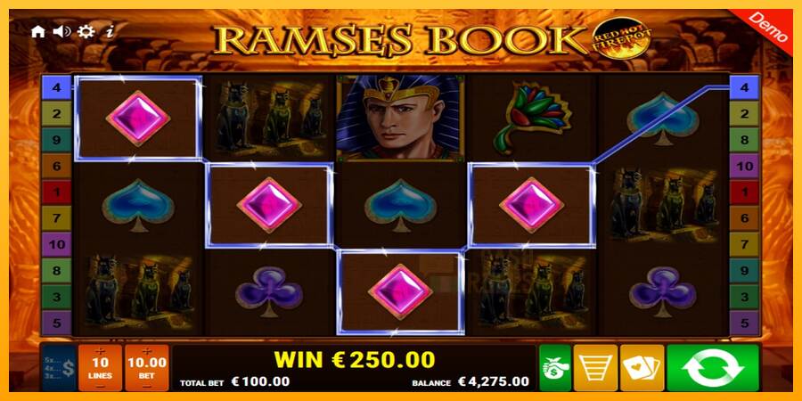 Ramses Book Red Hot Firepot macchina da gioco per soldi, immagine 4