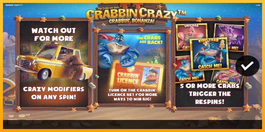 Crabbin Crazy 2 macchina da gioco per soldi, immagine 1