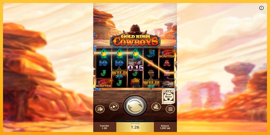 Gold Rush Cowboys macchina da gioco per soldi, immagine 2