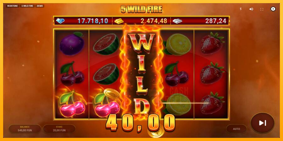 5 Wild Fire macchina da gioco per soldi, immagine 3