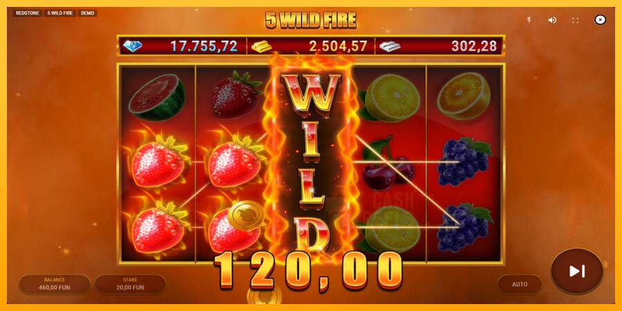 5 Wild Fire macchina da gioco per soldi, immagine 4