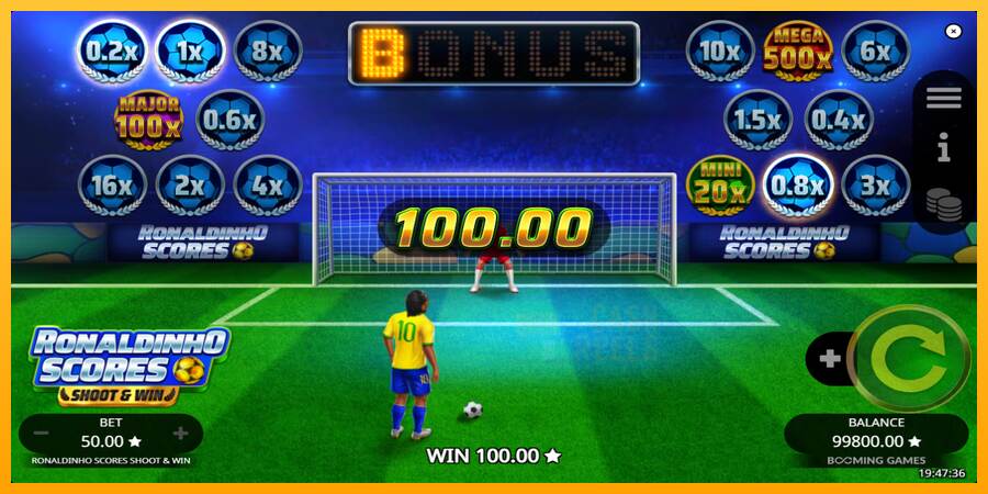 Ronaldinho Scores Shoot & Win macchina da gioco per soldi, immagine 3