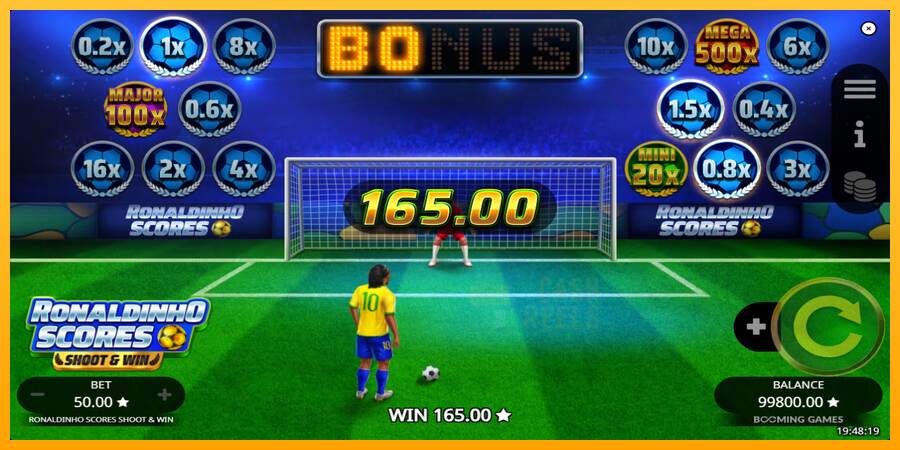 Ronaldinho Scores Shoot & Win macchina da gioco per soldi, immagine 4