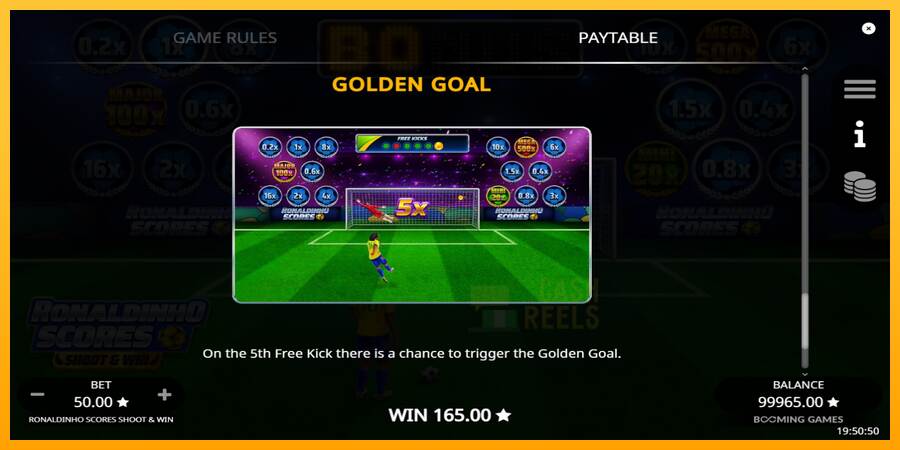 Ronaldinho Scores Shoot & Win macchina da gioco per soldi, immagine 7