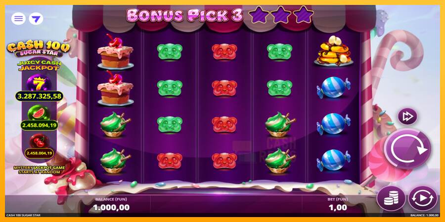 Cash 100 Sugar Star macchina da gioco per soldi, immagine 1