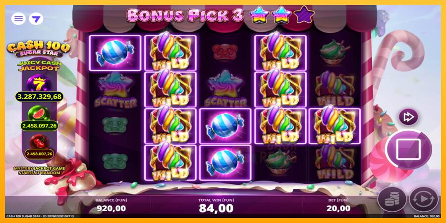 Cash 100 Sugar Star macchina da gioco per soldi, immagine 2