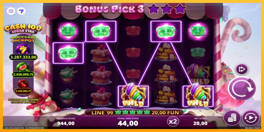 Cash 100 Sugar Star macchina da gioco per soldi, immagine 3