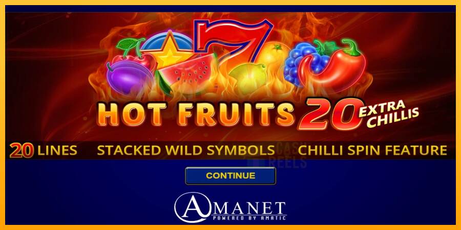 Hot Fruits 20 Extra Chillis macchina da gioco per soldi, immagine 1