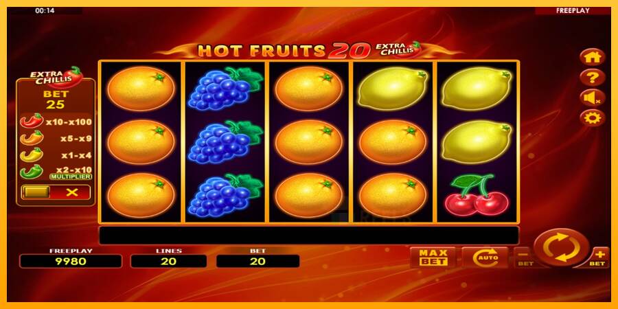 Hot Fruits 20 Extra Chillis macchina da gioco per soldi, immagine 2