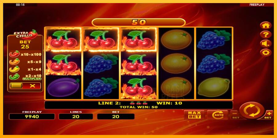 Hot Fruits 20 Extra Chillis macchina da gioco per soldi, immagine 3