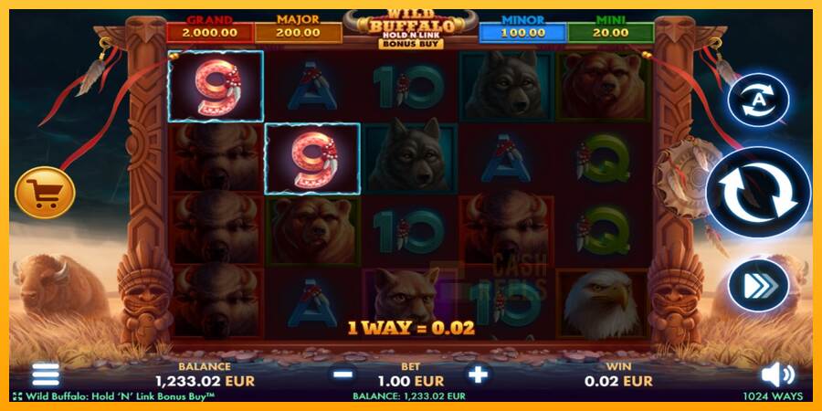 Wild Buffalo Hold N Link Bonus Buy macchina da gioco per soldi, immagine 3