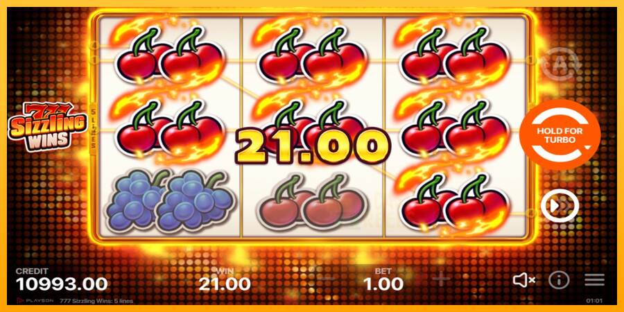 777 Sizzling Wins: 5 Lines macchina da gioco per soldi, immagine 3