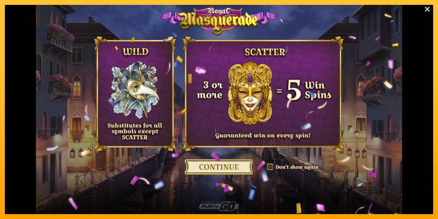 Royal Masquerade macchina da gioco per soldi, immagine 1