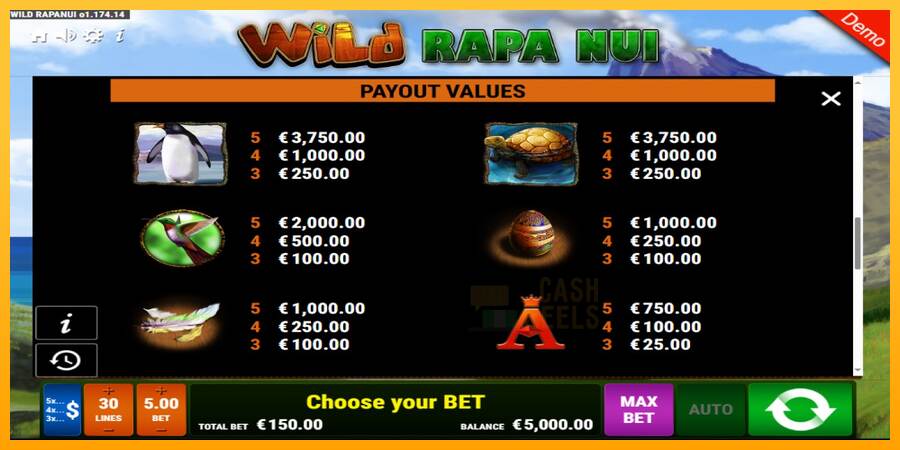 Wild Rapa Nui macchina da gioco per soldi, immagine 3