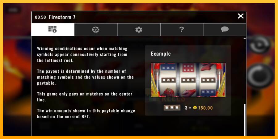 Firestorm 7 macchina da gioco per soldi, immagine 5
