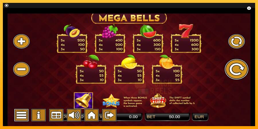 Mega Bells macchina da gioco per soldi, immagine 7