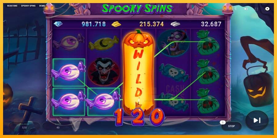 Spooky Spins macchina da gioco per soldi, immagine 4