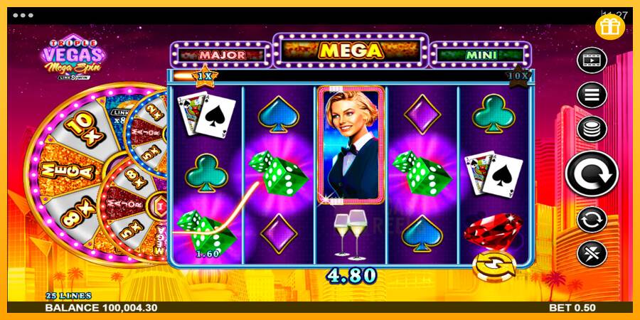 Triple Vegas Mega Spin macchina da gioco per soldi, immagine 2