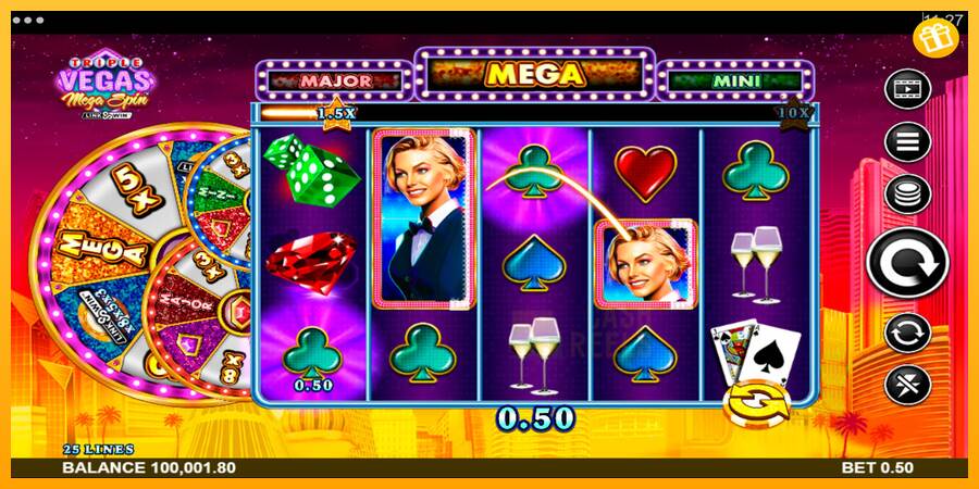 Triple Vegas Mega Spin macchina da gioco per soldi, immagine 4