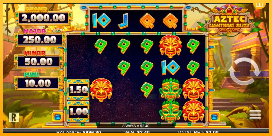 Aztec Lightning Blitz macchina da gioco per soldi, immagine 3