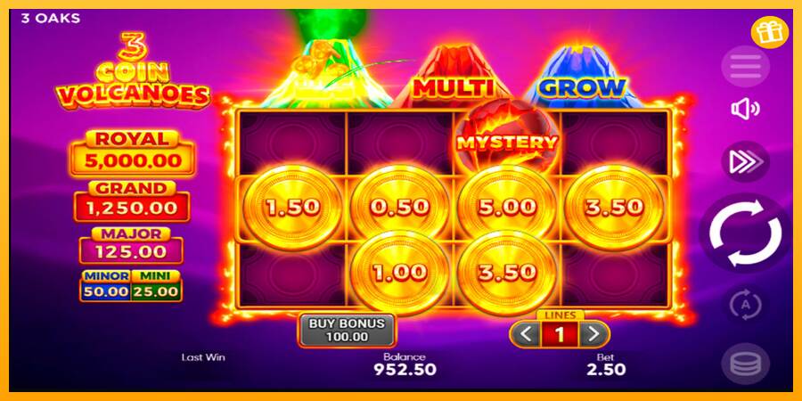 3 Coin Volcanoes macchina da gioco per soldi, immagine 3