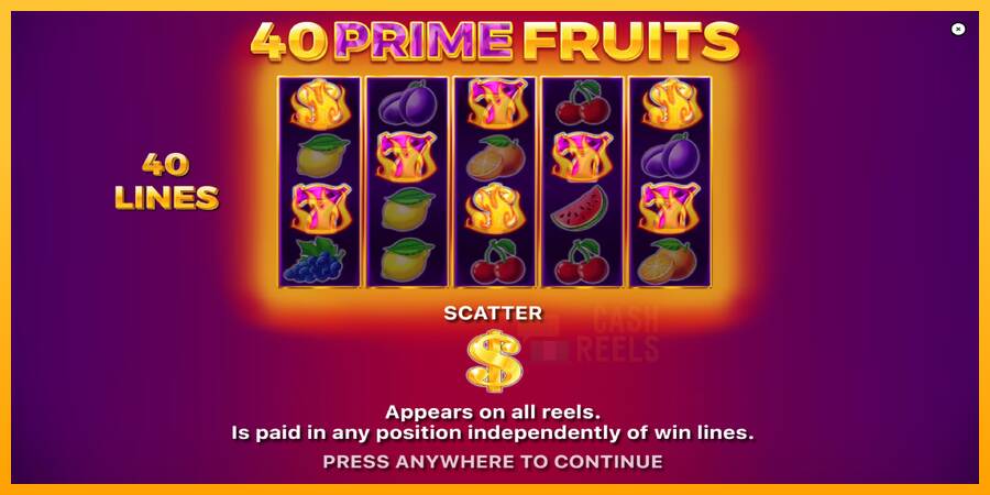 40 Prime Fruits macchina da gioco per soldi, immagine 1