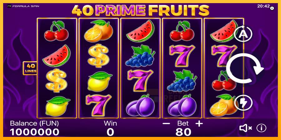 40 Prime Fruits macchina da gioco per soldi, immagine 2