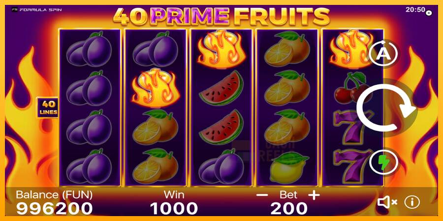 40 Prime Fruits macchina da gioco per soldi, immagine 3