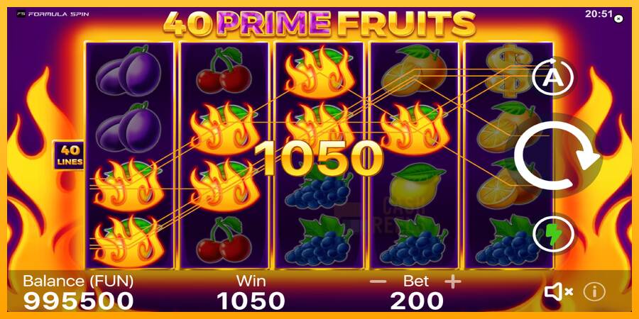 40 Prime Fruits macchina da gioco per soldi, immagine 4