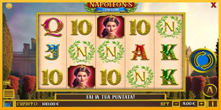 Napoleons Campaigns macchina da gioco per soldi, immagine 1