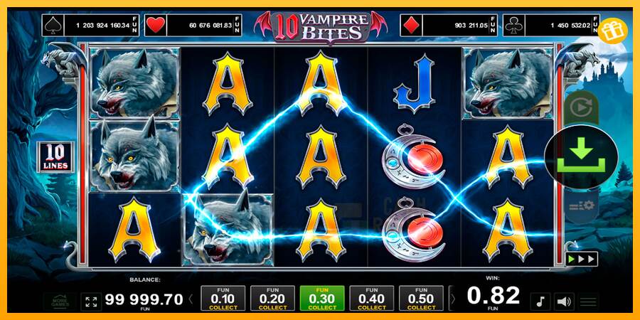 10 Vampire Bites macchina da gioco per soldi, immagine 5