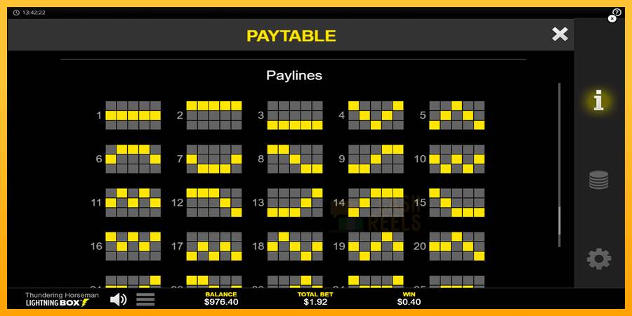 Thundering Horseman macchina da gioco per soldi, immagine 6