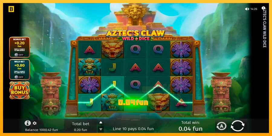 Aztecs Claw Wild Dice macchina da gioco per soldi, immagine 3