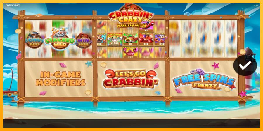 Crabbin Crazy macchina da gioco per soldi, immagine 1