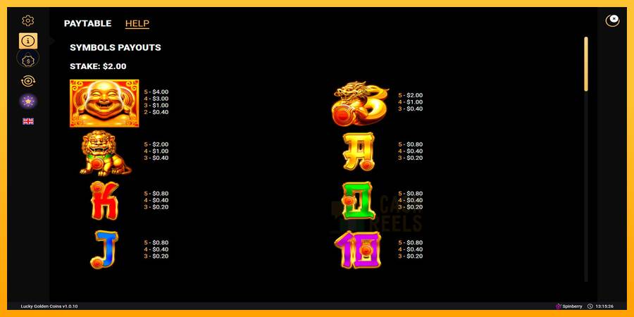 Lucky Golden Coins macchina da gioco per soldi, immagine 6