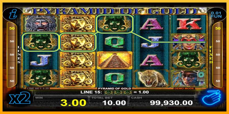 Pyramid of Gold macchina da gioco per soldi, immagine 2