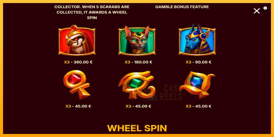 Scarab Wheel macchina da gioco per soldi, immagine 6